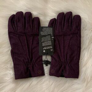 LULULEMON City Keeper Gloves in Purple/Black Sz L/XL